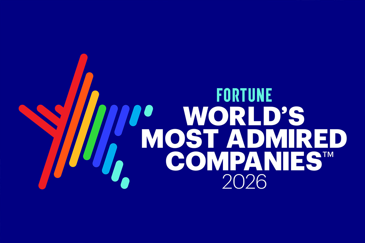 Fortune World's Most Admired Companies 2026 with colorful star to the left