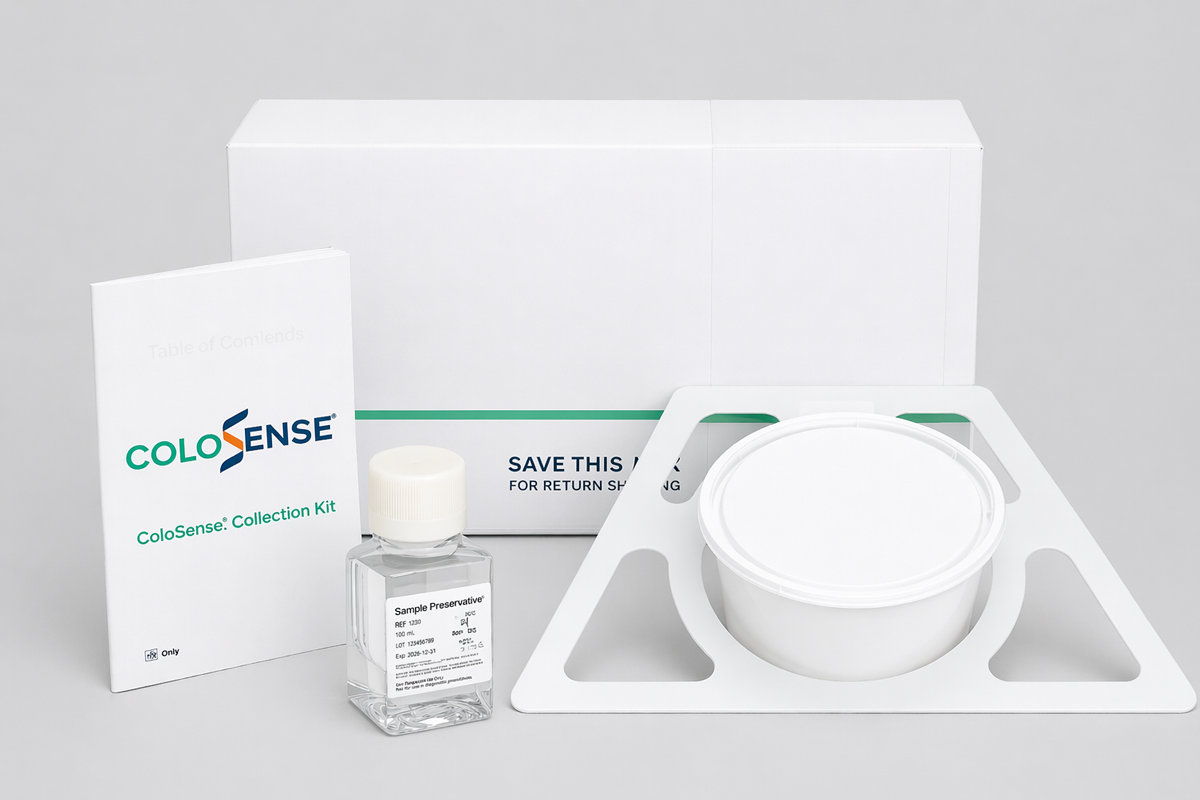 Image of the ColoSense kit and its containments